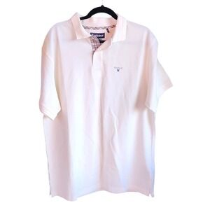 Barbour Established 1894 White Polo Shirt Menswear XXL